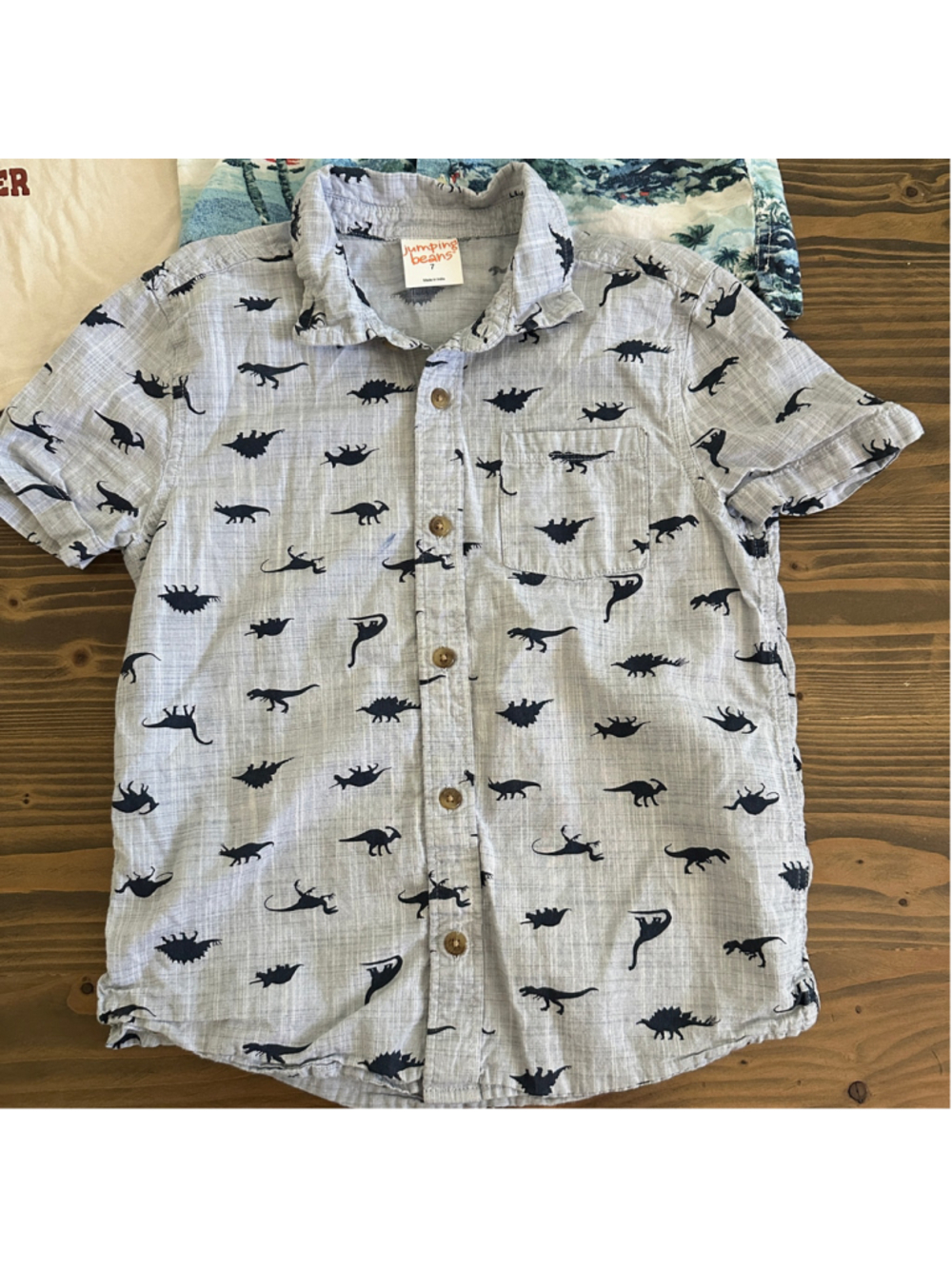 Boys Clothing Lot Size 7 Gap Toy Story Woody Dinosaur Shirt Shorts 5 Pc - Picture 6 of 12